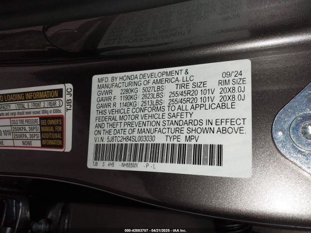 5J8TC2H84SL003030 Acura Rdx A-spec Advance Package