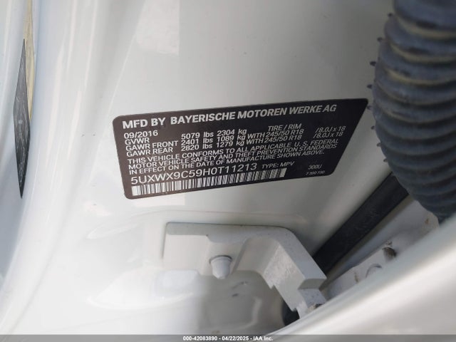5UXWX9C59H0T11213 BMW X3 Xdrive28i