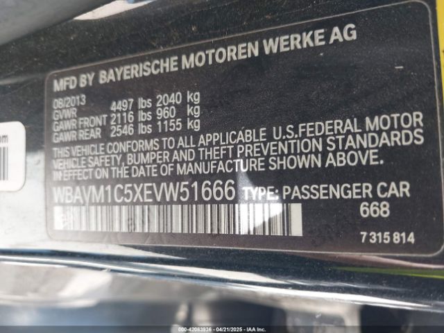 WBAVM1C5XEVW51666 BMW X1 Sdrive28i