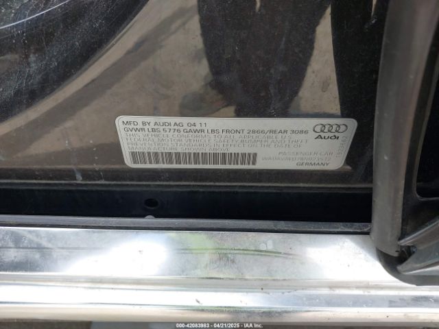 2011 AUDI A8 WAUAVAFD7BN023512 Photo 8