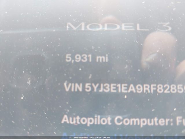 5YJ3E1EA9RF828598 Tesla Model 3 Long Range Dual Motor All-wheel Drive/rear-wheel Drive