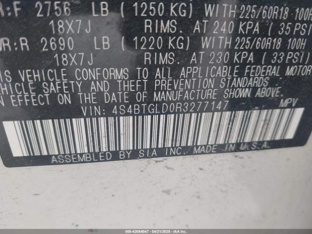 2024 SUBARU OUTBACK 4S4BTGLD0R3277147 Photo 8