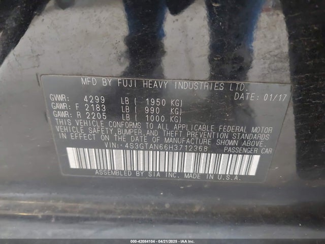 4S3GTAN66H3712368 Subaru na
