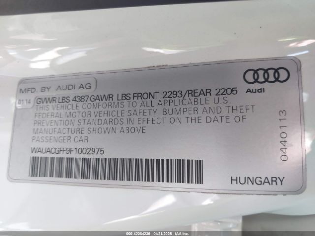 2015 AUDI A3 WAUACGFF9F1002975 Photo 8