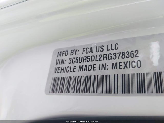 3C6UR5DL2RG378362 RAM 2500