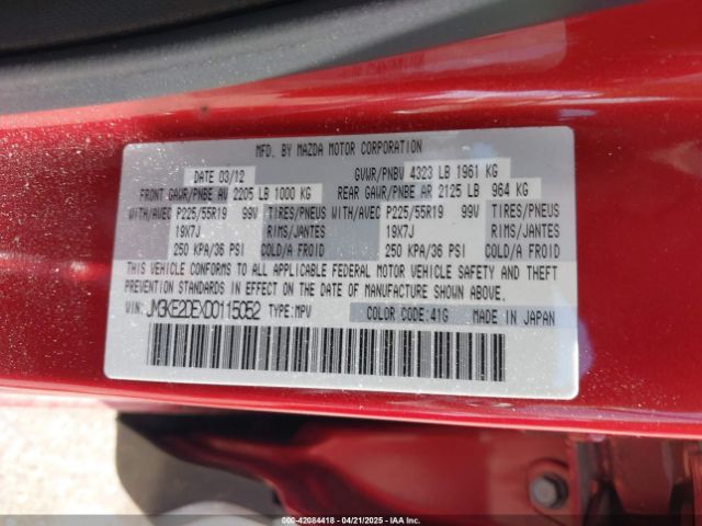 2013 MAZDA CX-5 JM3KE2DEXD0115052 Photo 8