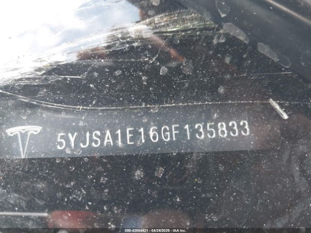 5YJSA1E16GF135833 Tesla Model S 60/70/75/85