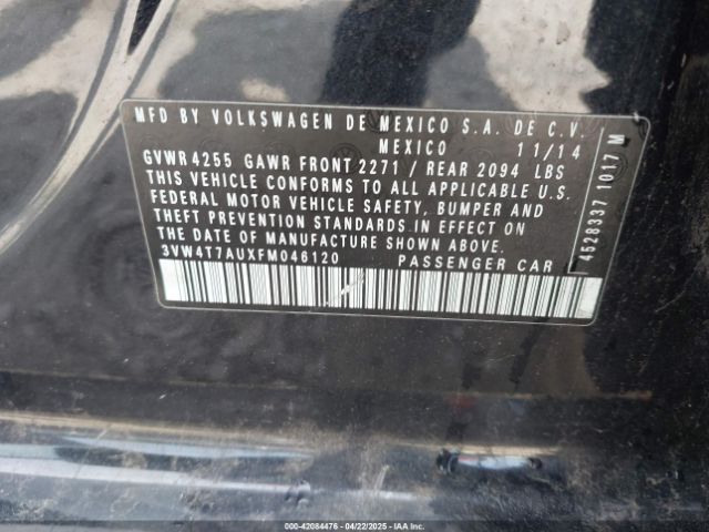 3VW4T7AUXFM046120 Volkswagen Golf Gti 2.0t S 4-door