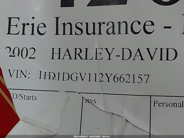 2002 HARLEY-DAVIDSON FLHT 1HD1DGV112Y662157 Photo 9
