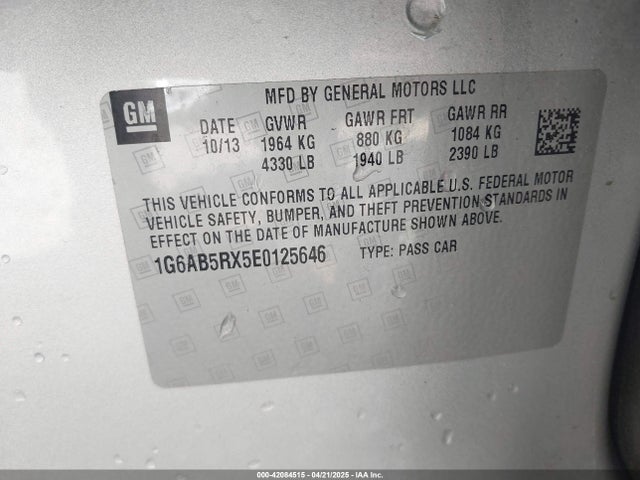 2014 CADILLAC ATS 1G6AB5RX5E0125646 Photo 8