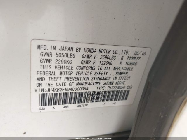 2010 ACURA RL JH4KB2F69AC000054 Photo 8