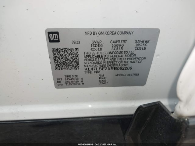KL47LBE2XRB062206 Buick Envista Sport Touring Fwd