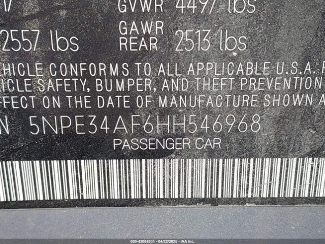 5NPE34AF6HH546968 Hyundai Sonata Sport