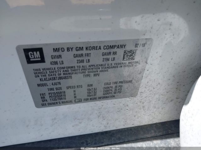 KL4CJASB7JB648370 Buick Encore Preferred