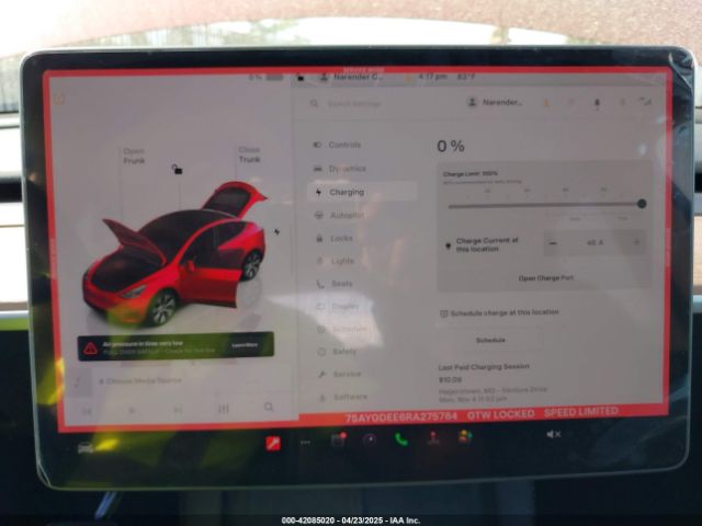 7SAYGDEE6RA275784 Tesla Model Y Long Range Dual Motor All-wheel Drive