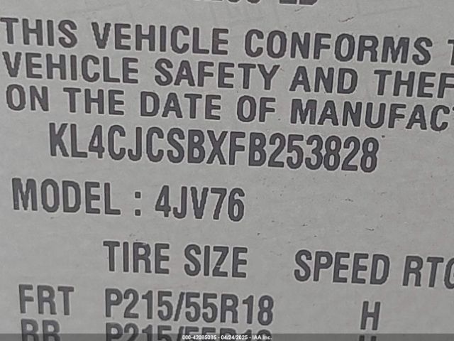 KL4CJCSBXFB253828 Buick Encore Leather