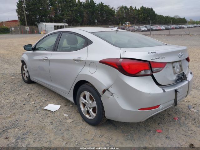 5NPDH4AE2FH651542 Hyundai ELANTRA SE