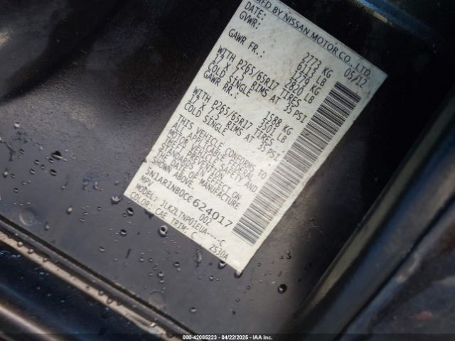 2012 NISSAN PATHFINDER 5N1AR1NB0CC624017 Photo 8