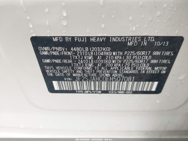 JF2SJAHC0EH507081 Subaru Forester 2.5i Limited