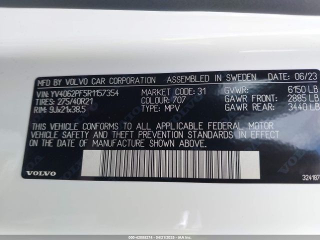 2024 VOLVO XC90 YV4062PF5R1157354 Photo 8