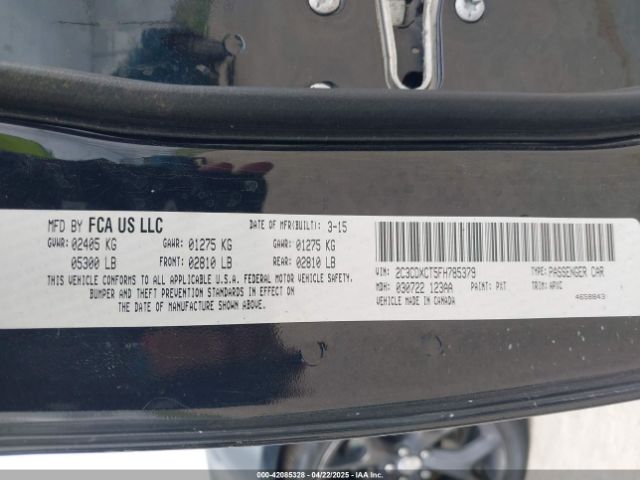2C3CDXCT5FH785379 Dodge CHARGER R/T