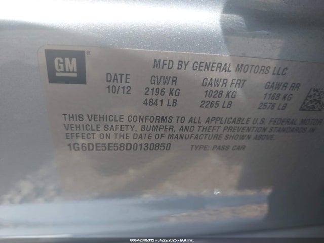 2013 CADILLAC CTS 1G6DE5E58D0130850 Photo 8