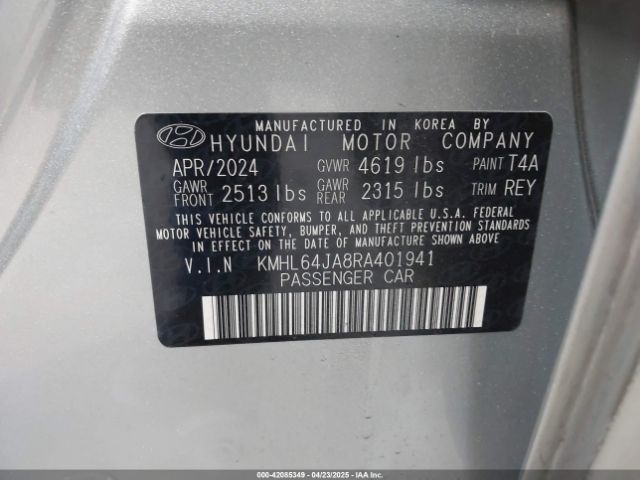 KMHL64JA8RA401941 Hyundai SONATA SEL
