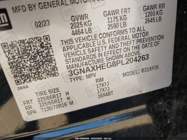 2023 CHEVROLET EQUINOX 3GNAXHEG8PL204263 Photo 8