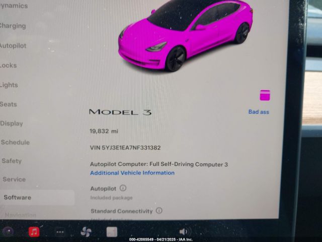2022 TESLA MODEL 3 5YJ3E1EA7NF331382 Photo 6