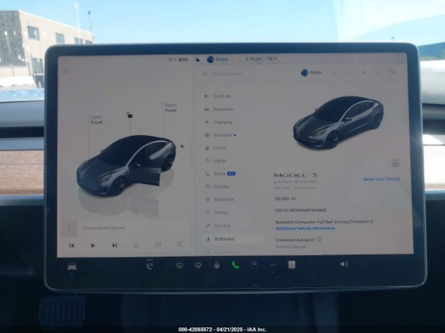 5YJ3E1EB0NF364989 Tesla Model 3 Long Range Dual Motor All-wheel Drive