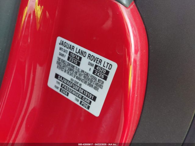 2015 JAGUAR F-TYPE SAJWA6FU8F8K19191 Photo 8