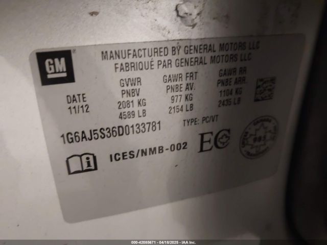 2013 CADILLAC ATS 1G6AJ5S36D0133781 Photo 8