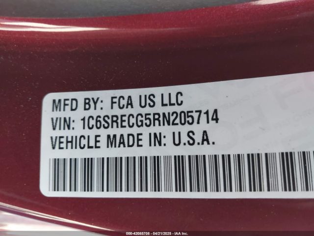 1C6SRECG5RN205714 RAM 1500 Tradesman  4x2 6'4 Box