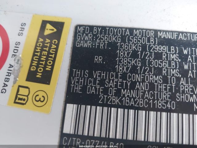 2011 LEXUS RX 350 2T2BK1BA2BC118540 Photo 8