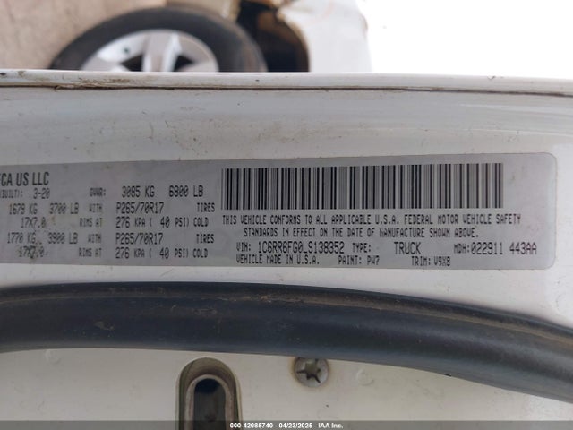 RAM 2020 2020 1C6RR6FG0LS138352 Image 9