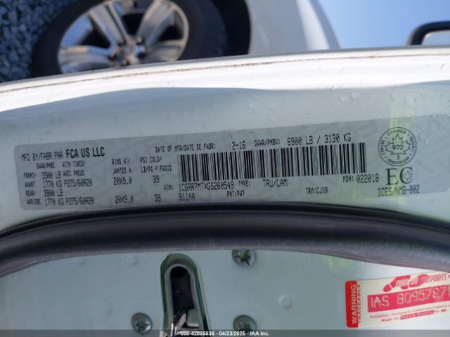 1C6RR7MTXGS260549 RAM 1500 Sport