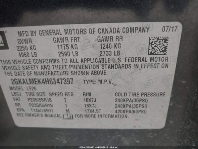 2GKALMEK4H6347397 GMC Terrain Sle-1