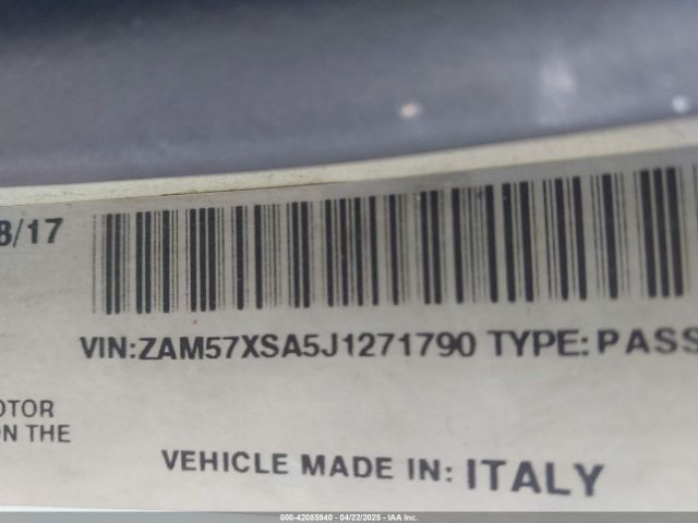 2018 MASERATI GHIBLI ZAM57XSA5J1271790 Photo 8