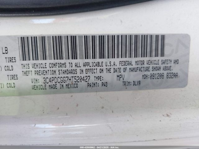 2017 DODGE JOURNEY 3C4PDCGG7HT520427 Photo 8