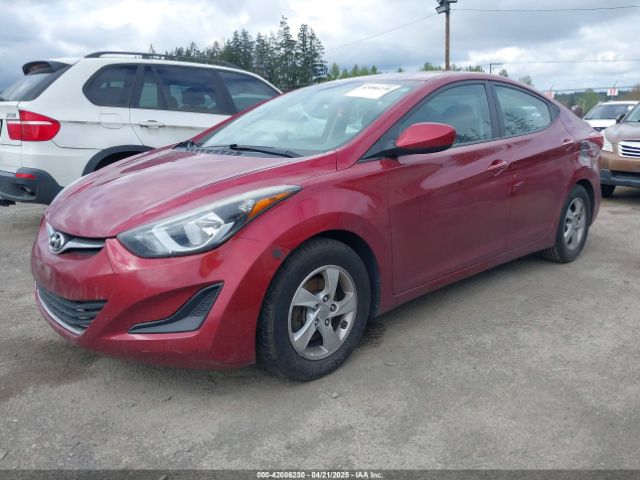 5NPDH4AE9EH482327 Hyundai ELANTRA SE