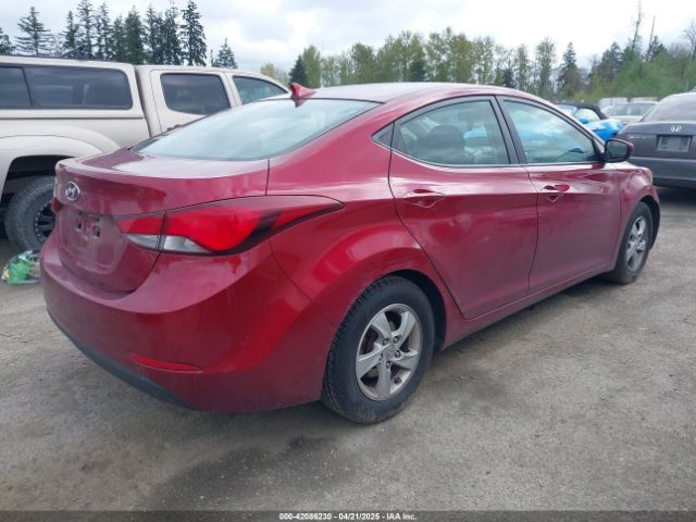 5NPDH4AE9EH482327 Hyundai ELANTRA SE