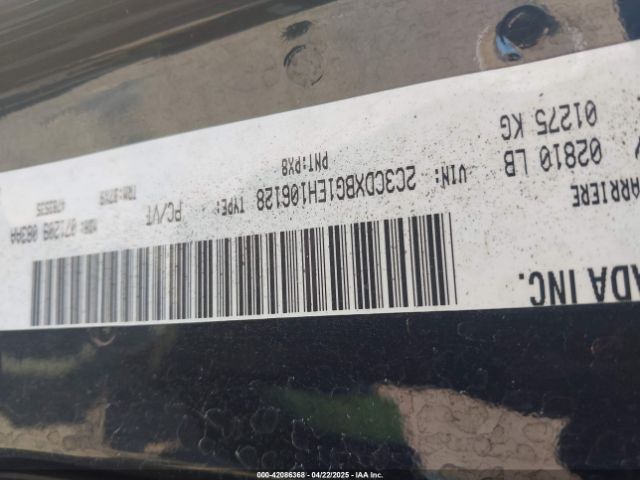 2C3CDXBG1EH106128 Dodge Charger Se