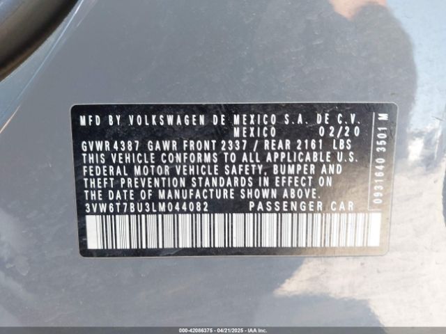 3VW6T7BU3LM044082 Volkswagen Jetta Gli 2.0t Autobahn/2.0t S