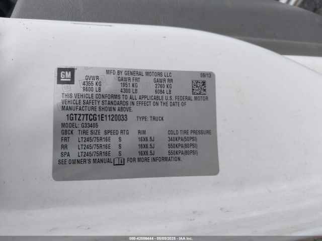 2014 GMC SAVANA 3500 1GTZ7TCG1E1120033 Photo 8