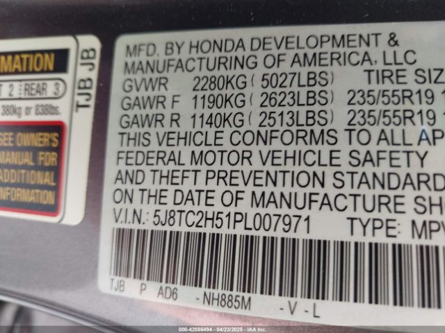 2023 ACURA RDX 5J8TC2H51PL007971 Photo 8