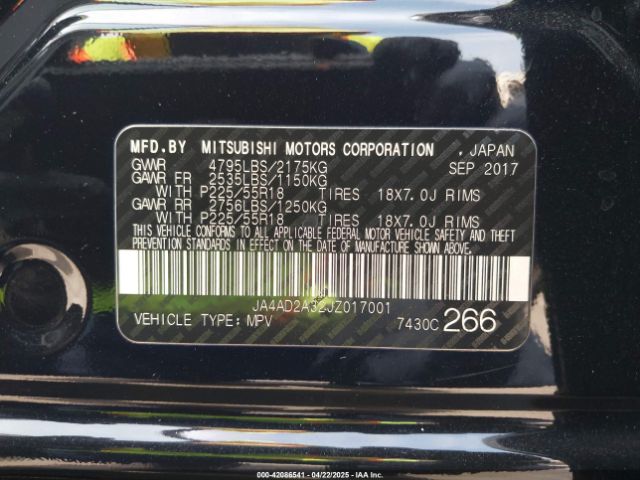JA4AD2A32JZ017001 Mitsubishi Outlander Es