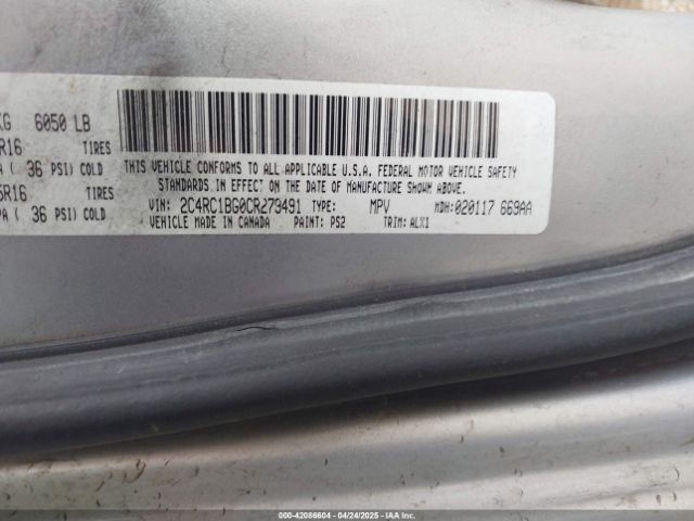 2012 CHRYSLER TOWN & COUNTRY 2C4RC1BG0CR279491 Photo 8