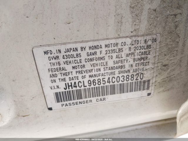 2004 ACURA TSX JH4CL96854C038820 Photo 8