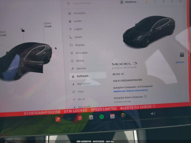2017 TESLA MODEL 3 5YJ3E1EA6HF002158 Photo 6