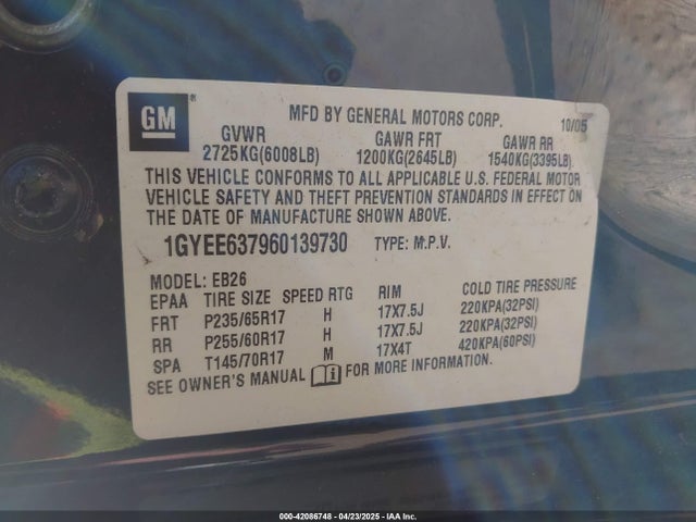 2006 CADILLAC SRX 1GYEE637960139730 Photo 8